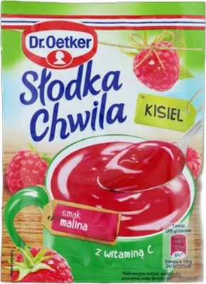 Zdjęcie produktu dla Dr. Oetker Słodka Chwila Deser o Smaku Malinowym - Kisiel Malinowy 30g