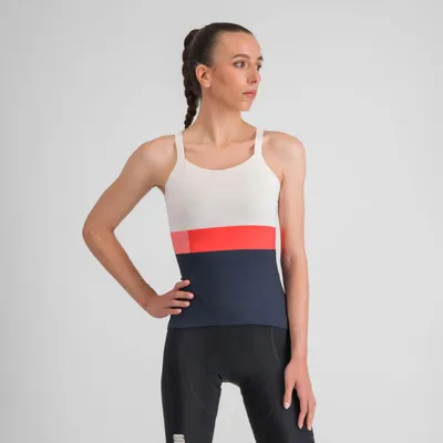 Obrázok produktu pre SPORTFUL Cyklistický dres bez rukávov - SNAP - biely/modrý/červený XS