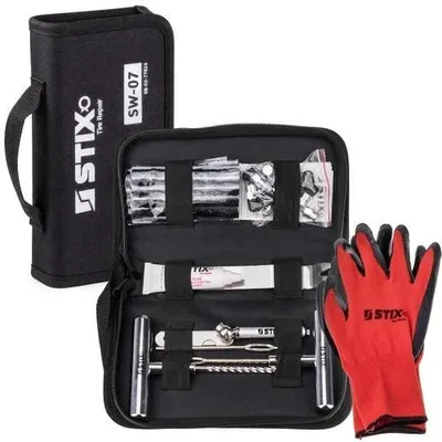 Produktbild von STIX Reifenreparaturset SW07 51-teilig für Tubeless Reifen mit Tasche