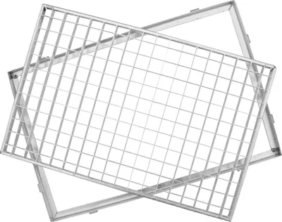 Produktbild von ACO Gitterrost mit Zarge Stahl, verzinkt, 100 x 25 cm