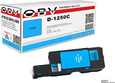 Produktbild von OBV Kompatibel 593-11021 KGJGG Toner passend für Dell 1250 1250c 1350cnw 1355cn 1355cnw - cyan 1400 Seiten