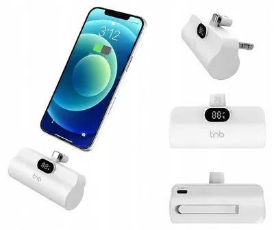 Obrázok produktu pre Mini powerbanka 5000 mAh s konektorom USB-C, USB TYPE-C, 20 W PD, podstavec s LED / PBUNANO5