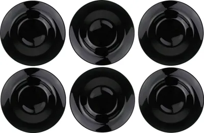 Produktbild von Arcoroc Pastateller Ø 28,5cm, aus Opalglas - Schwarz - 6 Stück