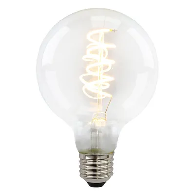 Produktbild von Olucia - TUELO G95 - LED-Filamentlampe mit E27-Sockel - 4W - 2700K - Dimmbar - Transparent