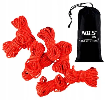 Produktbild von NILS CAMP NC1751 Abspannleinen für Gepäck, Zelt, Plane (8 Stk.)