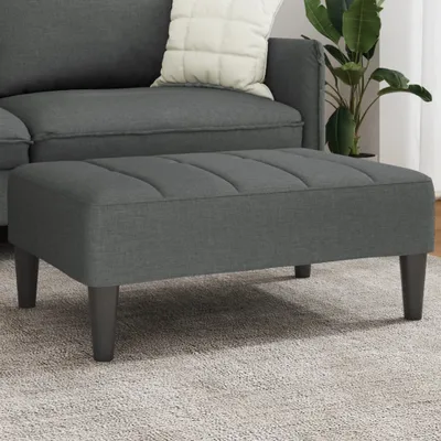 Produktbild von Fußhocker Dunkelgrau 77x55x31 cm Stoff, Sitzhocker DesignMöbel