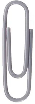 Produktbild von Alco Briefklammer Metall kunststoffüberz 26mm grau 1000 Stück