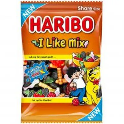 Produktbild von Haribo I Like Mix bunter Fruchtgummi-Mix 375g dänische Tüte