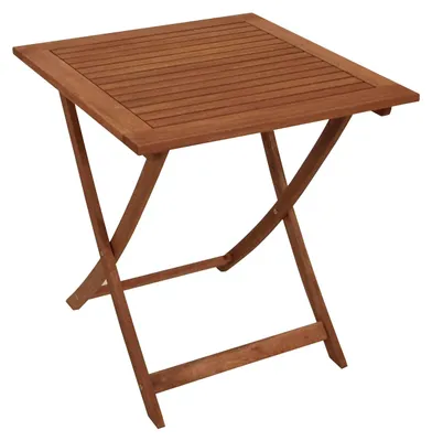 Produktbild von Klapptisch Holztisch quadratisch aus Eukalyptusholz