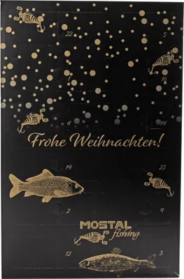 Produktbild von Mostal Fishing Adventskalender Allround Deluxe Weihnachtskalender Geschenk für Angler