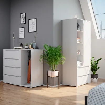 Obrázek produktu pro Šatní skříň Vicco Ruben Bílá 80 x 189.9 cm, Model 34592