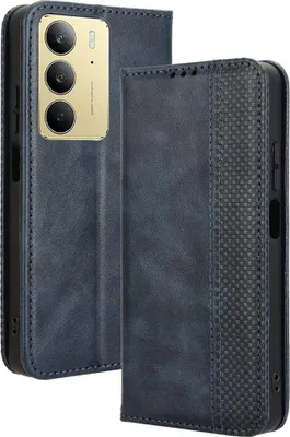 Produktbild von Realme 14x 5G / C75 Hülle - Coverup Vintage Style Klapphülle - Blau