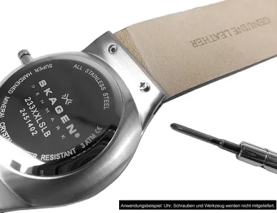 Produktbild von Minott Ersatzband XL | Leder weiß zum Verschrauben | Spezialanstoß, Stegbreite:20mm, Schließe:Silbern