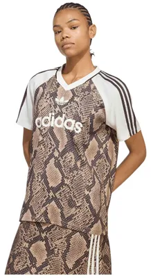 Productafbeelding van Trui Adidas Snake Print Satin Jersey "Linen / Magic Beige" voor Kinderen