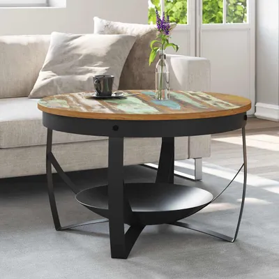 Produktbild von vidaXL Couchtisch Ø68x43 cm Recyceltes Massivholz