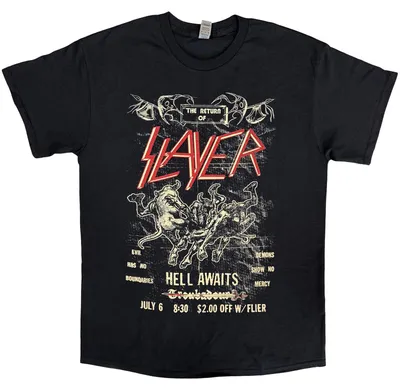 Produktbild von Slayer Vintage Flyer Black M T-Shirt