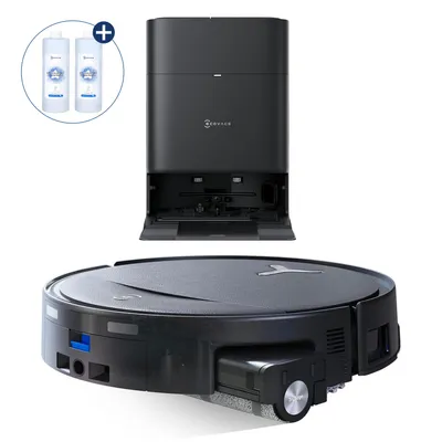 Produktbild von ECOVACS DEEBOT T80S Omni 24.800 Pa Saugroboter mit 2pcs Original-Reinigungslösung, Staubsauger Roboter mit Wischfunktion, Heißlufttrocknung, Schwarz