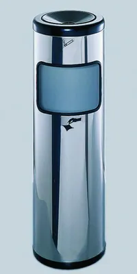 Produktbild von Kombiaschenbecher "MAGNUM", Edelstahl, H 800 x D 245 mm, 24 Ltr.