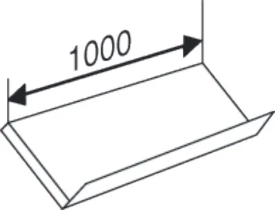 Produktbild von Schrägboden für Bibliotheks-Regal libra BxT 100x30cm lichtgrau