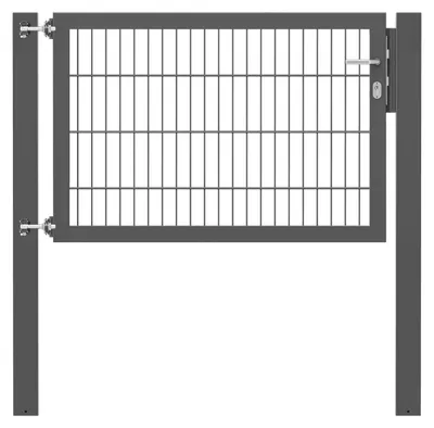 Zdjęcie produktu dla Alberts 635879 Pojedyncza bramka Flexo z akcesoriami, antracyt, szerokość 125 cm, wysokość 80 cm