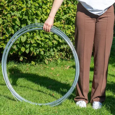 Produktbild von Spanndraht 55 m x 3,8 mm, verzinkter Stahldraht für Maschendrahtzäune und Befestigungen