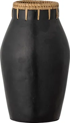 Image de Vase décoratif Bloomingville Dixon, noir, terre cuite