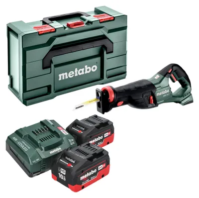 Obrázek produktu pro Metabo SSEP 18 LT akumulátorová přímočará pila 18 V 32 mm + 2x LiHD akumulátor 10,0 Ah + nabíječka + Metabox