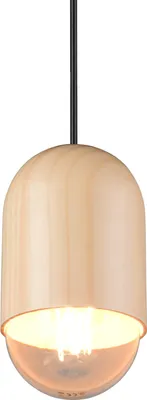 Obrázek produktu pro Závěsné svítidlo, přírodní dřevo, výškově nastavitelné, H 150 cm