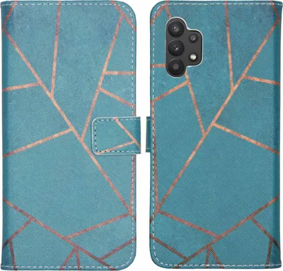 Produktbild von imoshion Design TPU Klapphülle Samsung Galaxy A32 (5G) - Blue Graphic