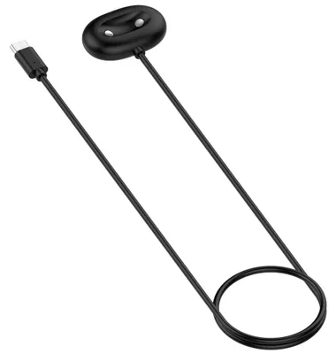 Produktbild von Ladekabel für Google Pixel Watch 4 USB C magnetisch mit Ladebase 1 Meter Schwarz