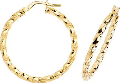 Image de Boucles d'Oreilles Femme Or 375/1000 - 25mm; TRS38423MM25