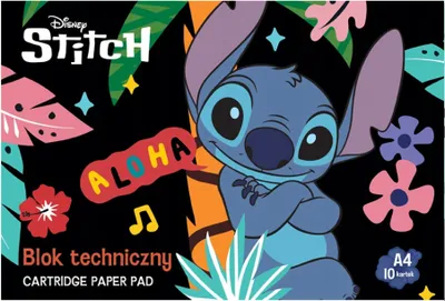 Zdjęcie produktu dla Blok techniczny biały A4 10k Stitch Unipap Majewski