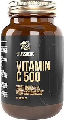 Zdjęcie produktu dla Grassberg Witamina C 500 mg (60 kapsuek) 8182