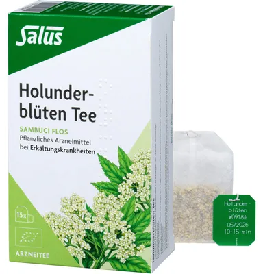 Produktbild von Salus Holunderblüten, Arzneitee, Sambuci flos 15 St