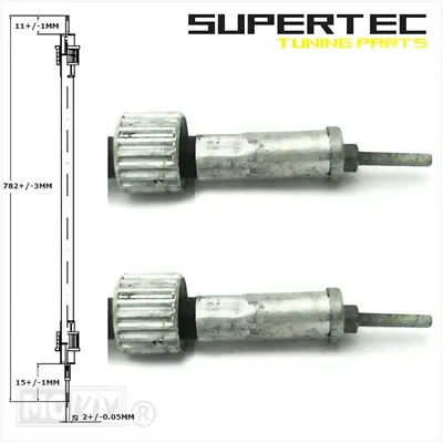 Produktbild von Supertec Tachowelle Tachoantrieb Vdo 75 cm schwarz