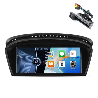 Image de 4+64GB Carplay Bluetooth pour BMW 5er E60 E61 CCC 3er E90 E91 2004-2008 Navi GPS Android Auto Display