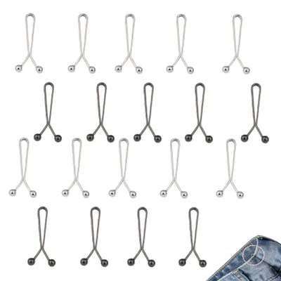 Hosenclips 20 Stück – Hosenspanner zum Enger machen, 2 Farben