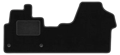 Image de Tapis avant en moquette pour Citroen Jumpy III 2018- (Dostawczy w całości) – 2 pièces, noirs, sur mesure – Wielganizator LUX