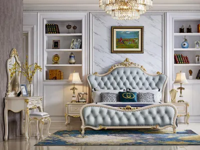 Obrázek produktu pro Chesterfield Nachttisch 2x Möbel Design Luxus Garnitur 3tlg Echtholz Leder