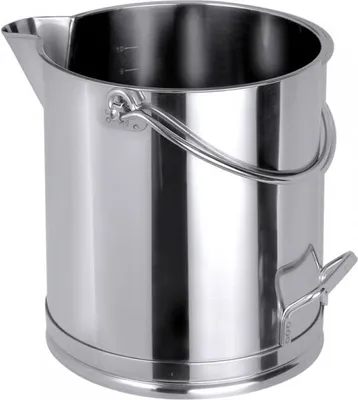 Produktbild von Messeimer, zylindrisch,Edelstahl, 10-20 Liter wählbar, mit Ausguss : 10 l Variante: 10 l