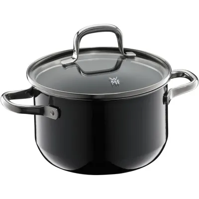 Produktbild von WMF Fusiontec Essential Kochtopf mit Deckel, 16 cm, Black 3201112798
