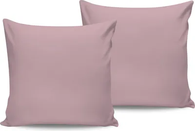 Obrázok produktu pre L'Essentiel Linge de Maison, De Light Pink, saténová obliečka na vankúš (2 kusy) (FR), svetloružová, 100 % bavlnený satén, 60 x 60 cm