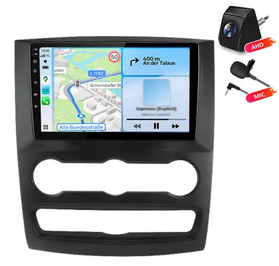 Immagine prodotto di Autoradio 10 pollici con fotocamera e microfono, 4+64GB di memoria, compatibile con Mercedes Sprinter 906 e VW Crafter I (2006-2017), con CarPlay, Android Auto, WiFi, GPS, navigatore, RDS, DSP, DAB+ e Bluetooth