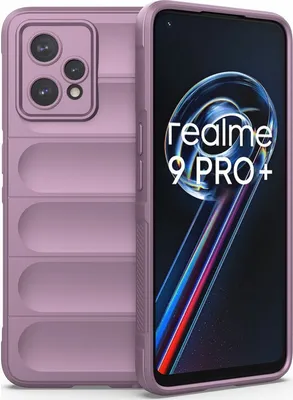 Produktbild von Mobigear Bumpy  Realme 9 Pro Plus Hülle Flexibles TPU Backcover - Lila