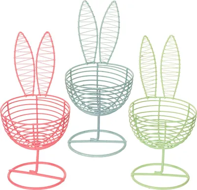 Produktbild von Dekofigur Hase aus Draht für moderne Osterdekoration und Frühlingsideen, 3 Stück