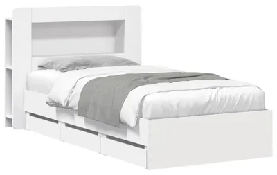 Immagine prodotto di Telaio del letto con storage con testiera Bianco 80 x 200 cm