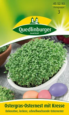 Artikelbild 1 von 'Ostergras Osternest mit Kresse' aus der Kategorie Kressesamen