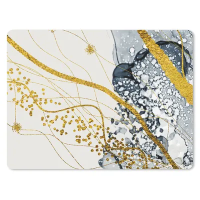 Produktbild von MuchoWow® Mauspad Mousepad Abstrakt - Gold - Natur - Kunst 23x19 cm - Mousepads - Maus Mat - Pad - Mausunterlage - Schreibtischunterlage - Mauspad - Schulsachen