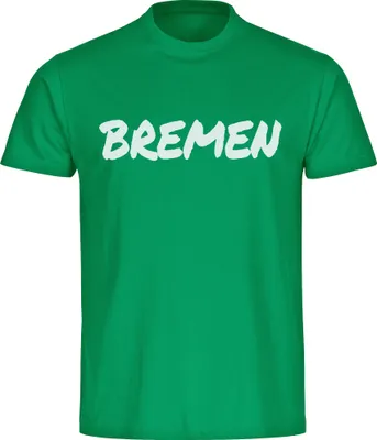 Produktbild von multifanshop Herren T-Shirt - Bremen - Textmarker, grün, Größe L