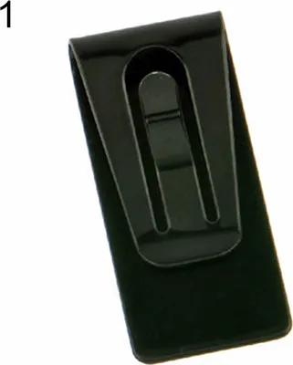 Produktbild von Edelstahl Slim Pocket Geldbörse Geldscheinklammer Brieftasche ID Kreditkartenetui Schwarz